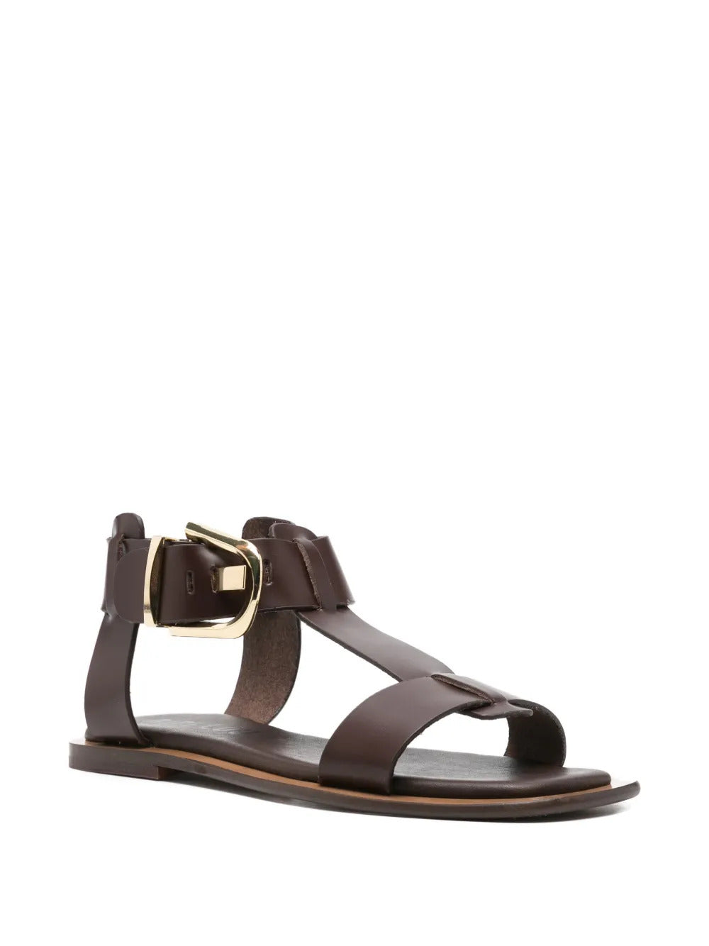 buckle leather sandals