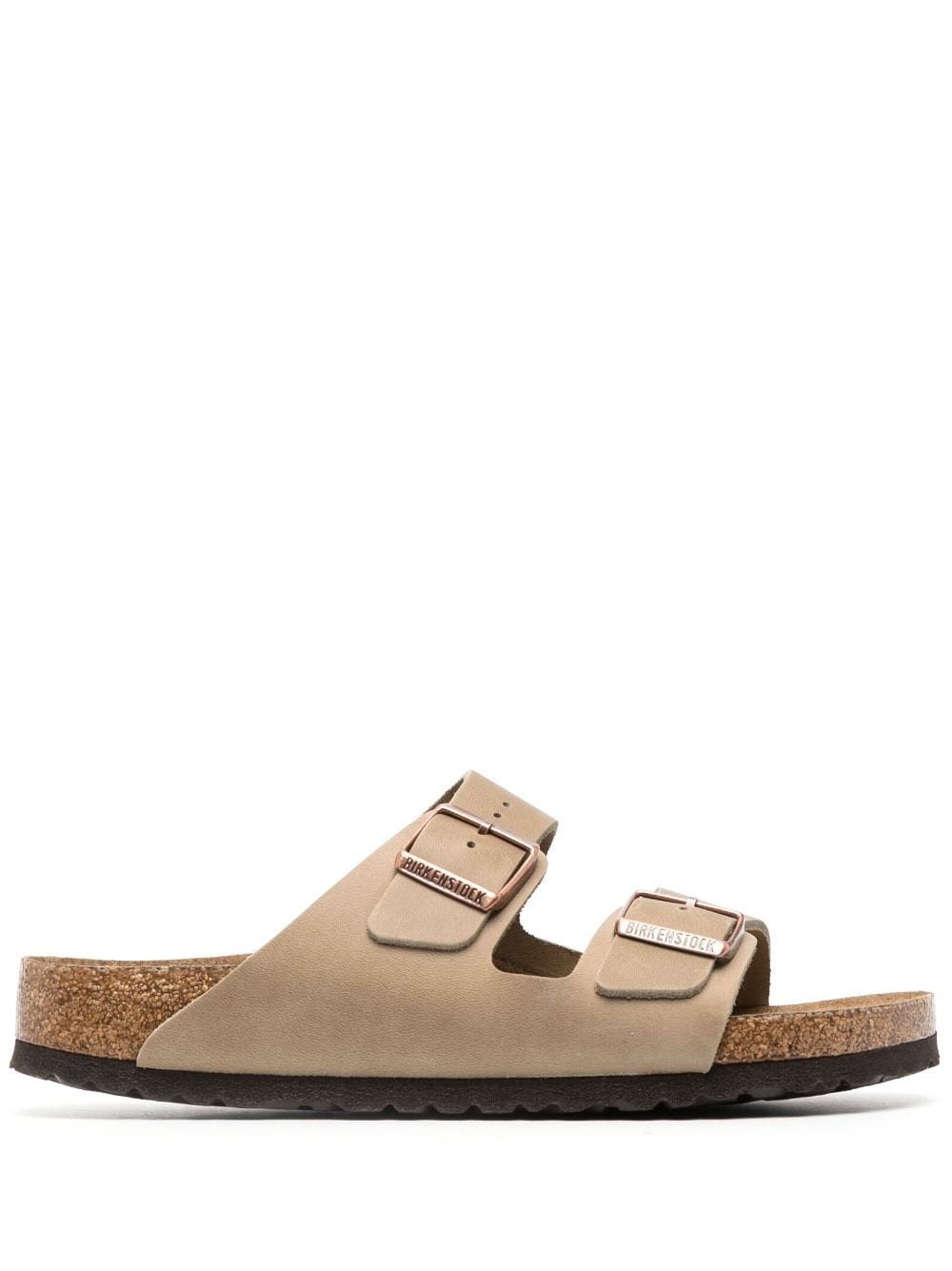 Sandali slides Arizona in pelle