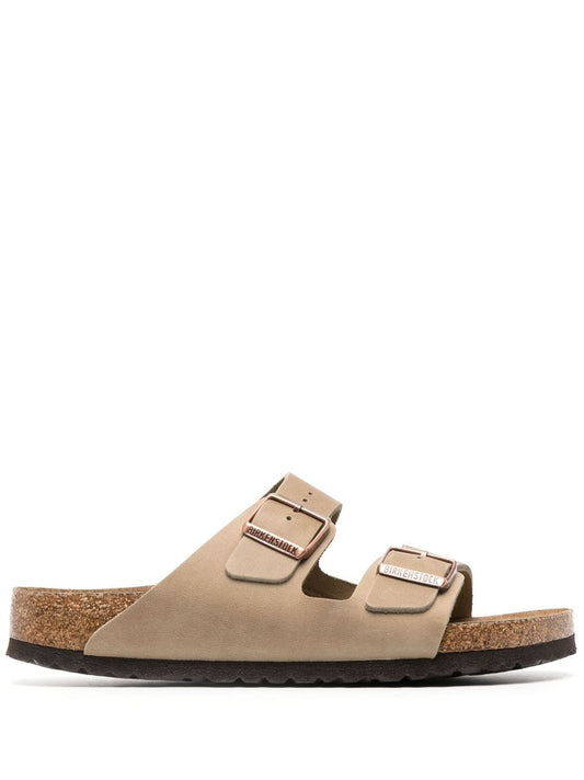 Sandali slides Arizona in pelle