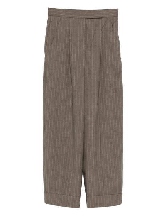 MXMMANETTA pinstriped pleated trousers
