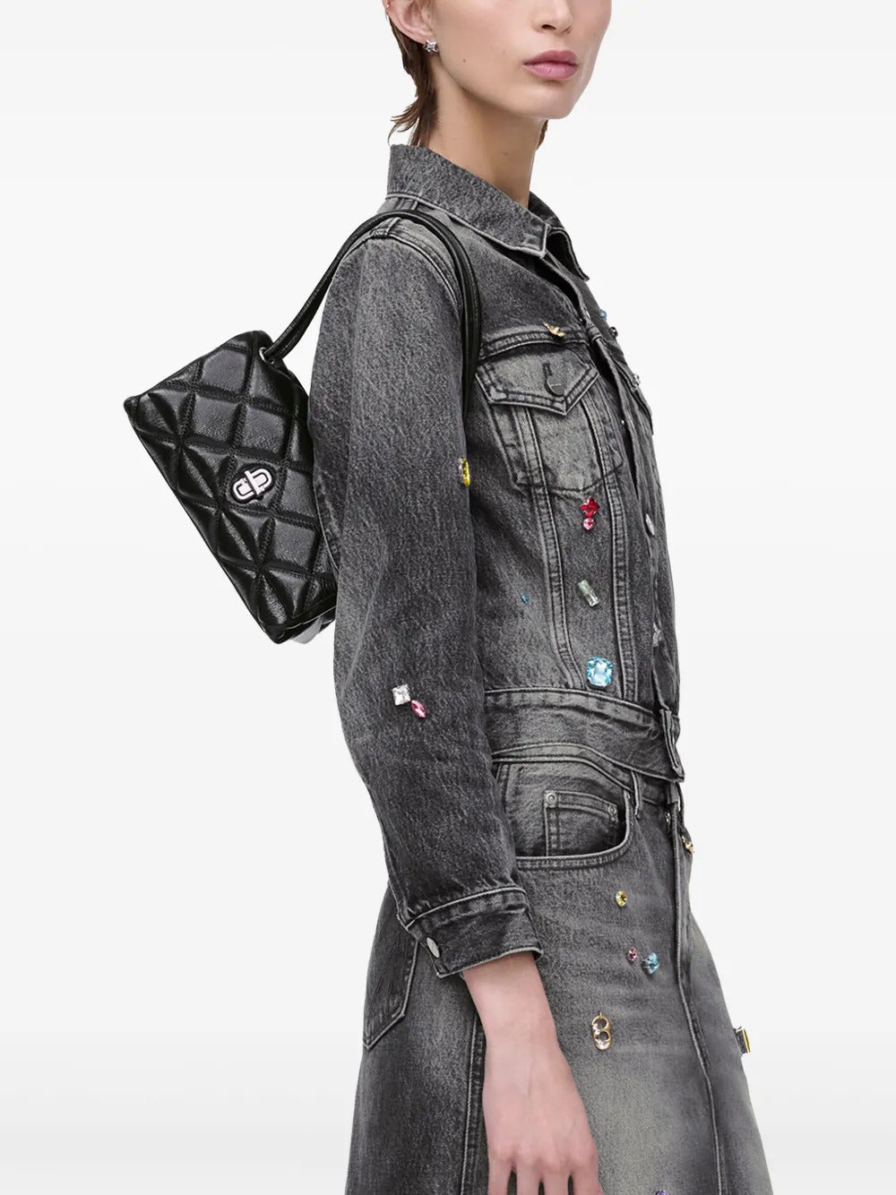 Borsa a spalla The Mini Quilted Dual