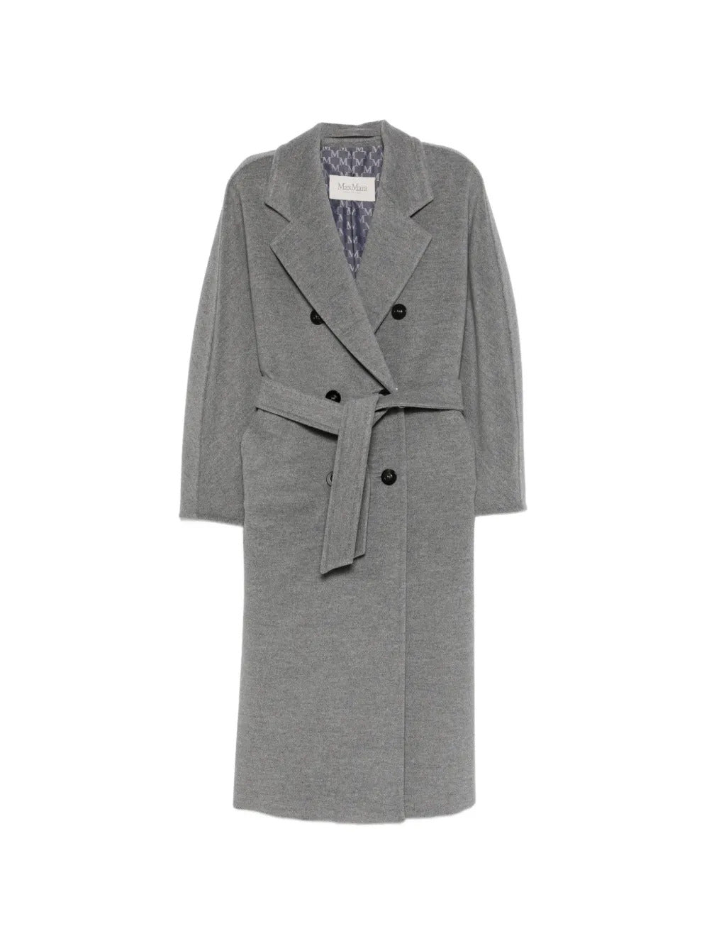 Cappotto doppiopetto con cintura