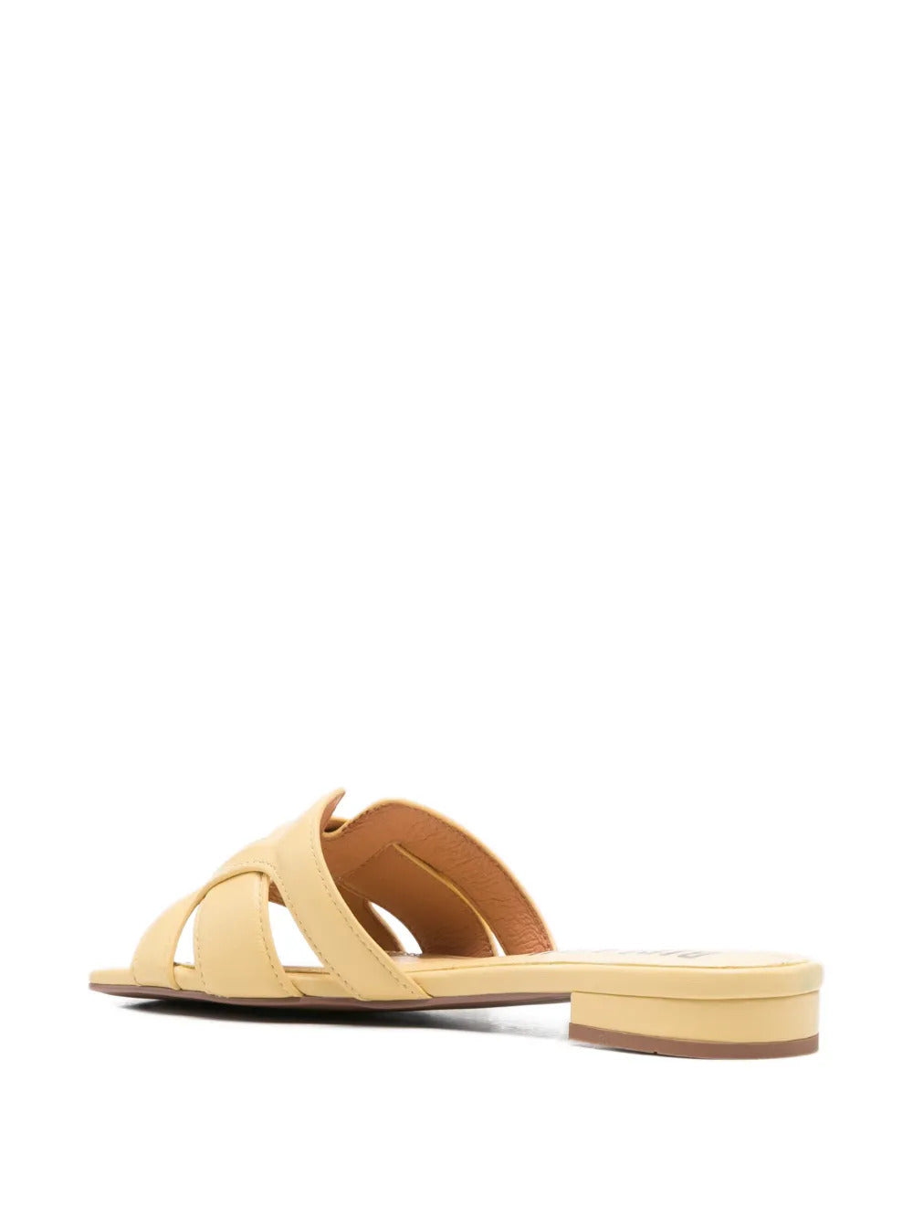 Cremes woven leather sandals