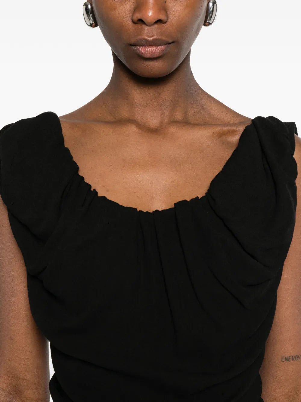 Ginnie Amber draped maxi dress