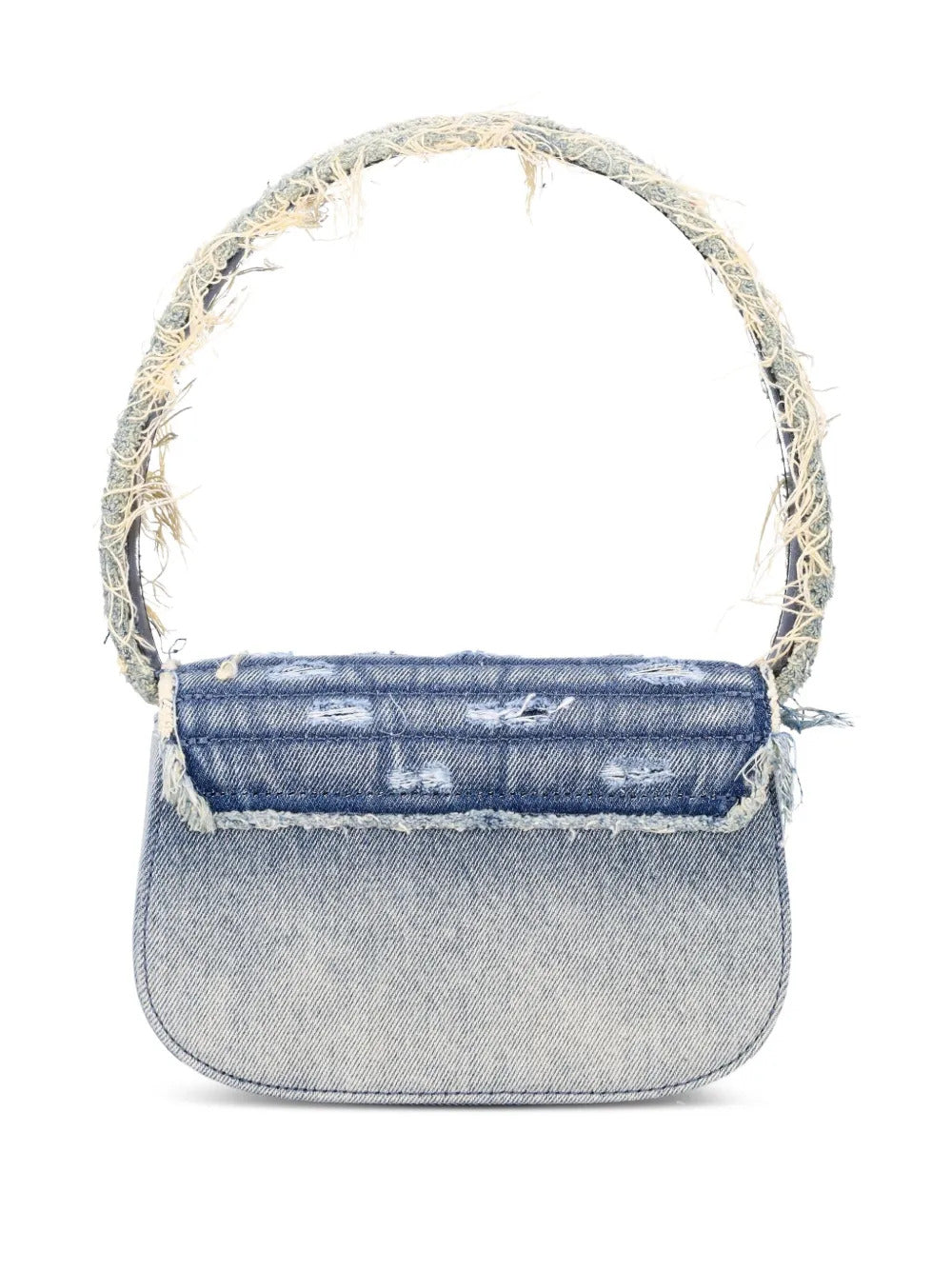 Borsa a spalla 1DR denim con cristalli