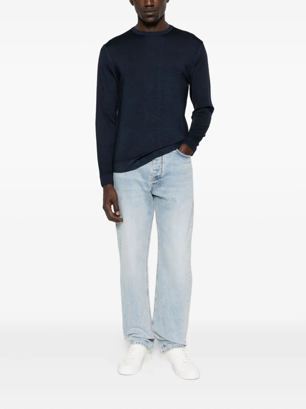 Jeans in cotone con cinque tasche