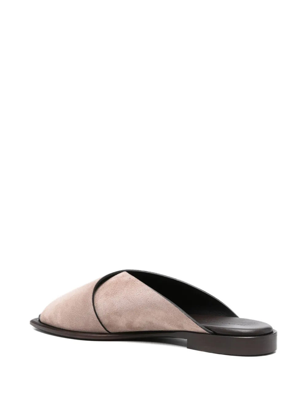 crossover leather sandals