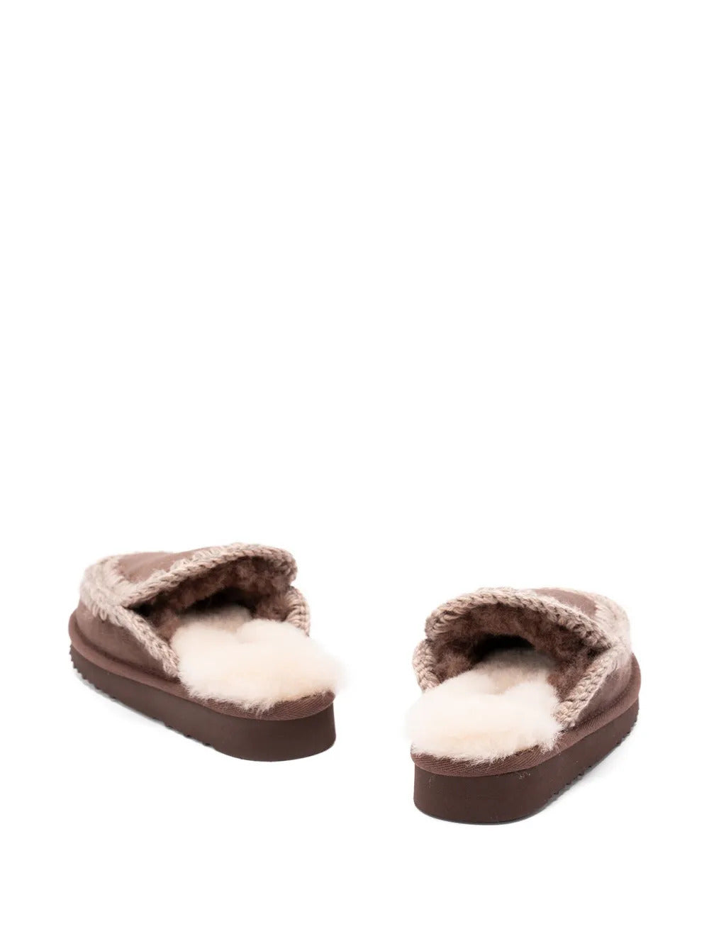 Slippers con dettaglio all'uncinetto