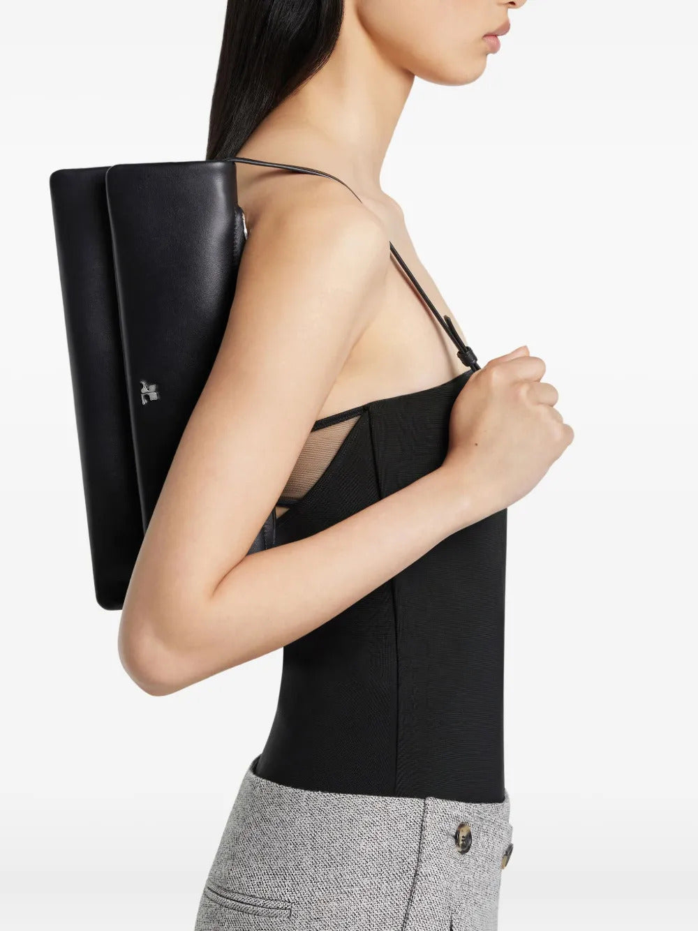 leather flap clutch
