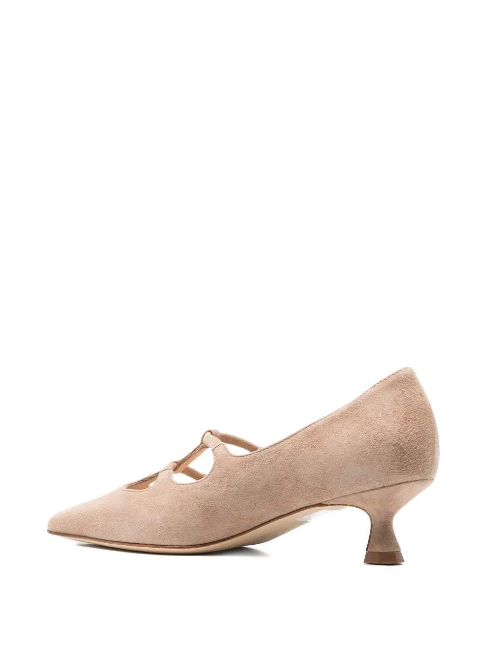 t-strap point-toe pumps
