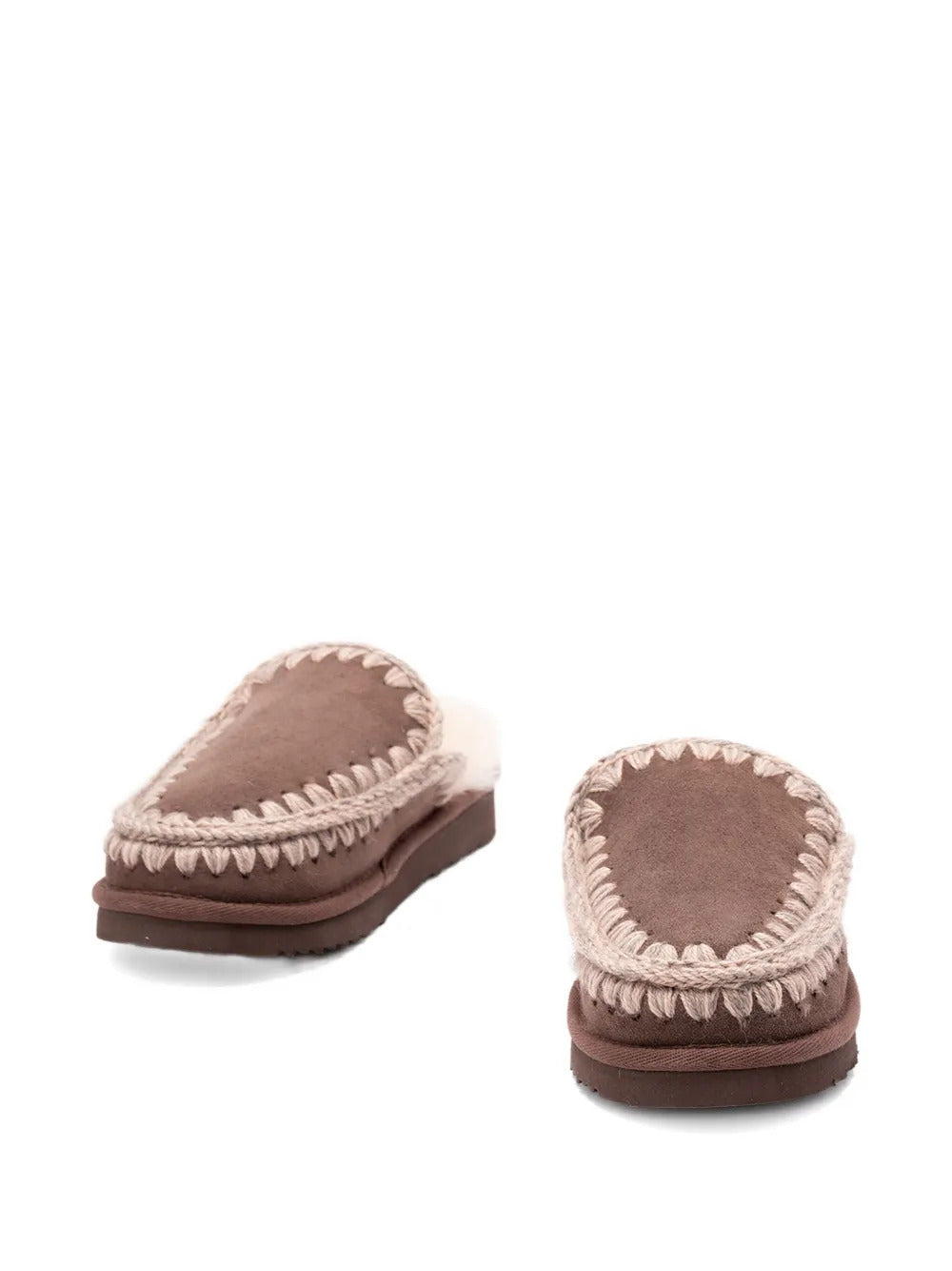 Slippers con dettaglio all'uncinetto