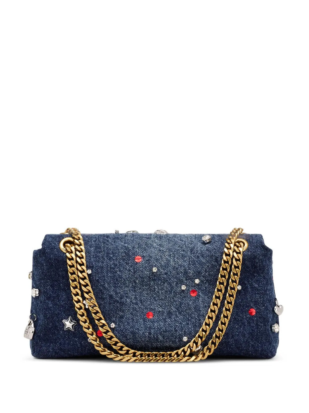 Borsa a tracolla The Trinket mini con charm e catena