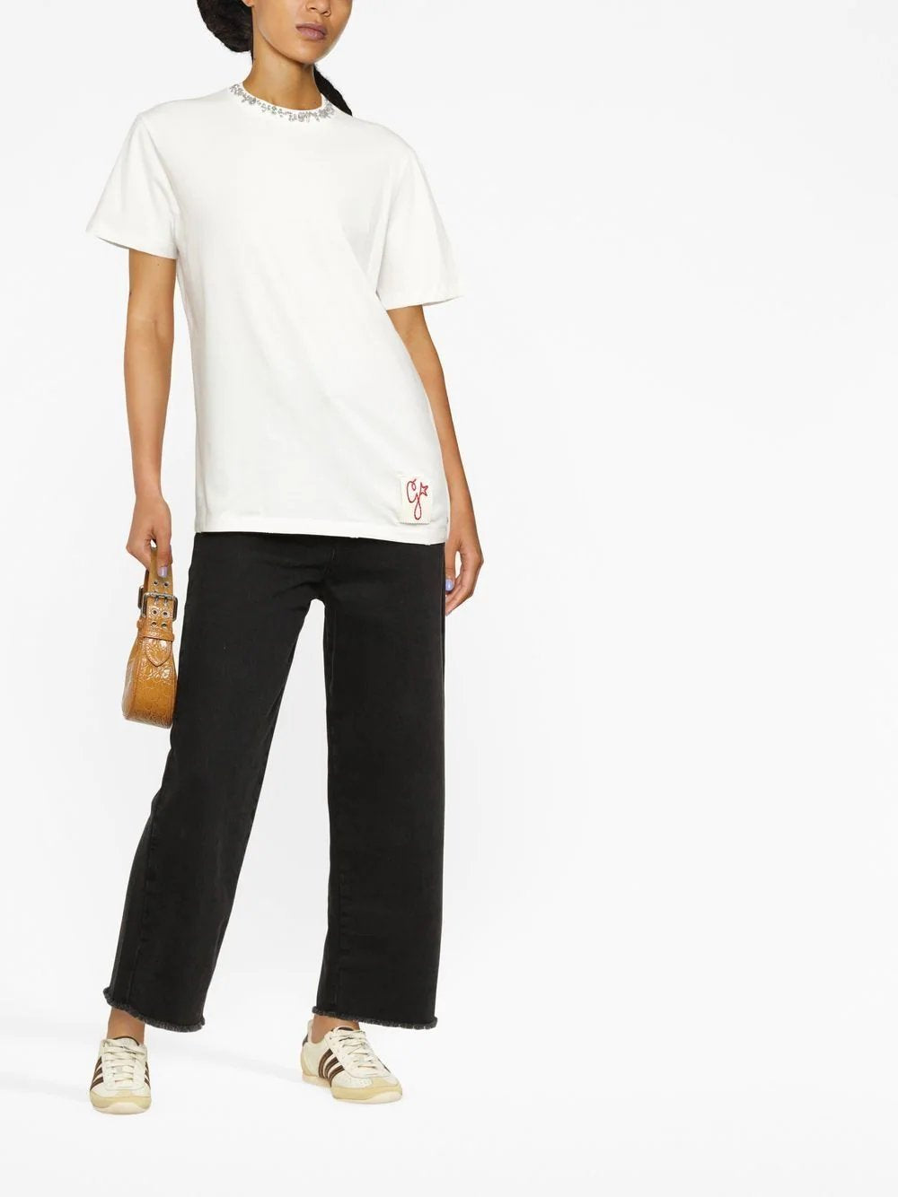 T-shirt con strass
