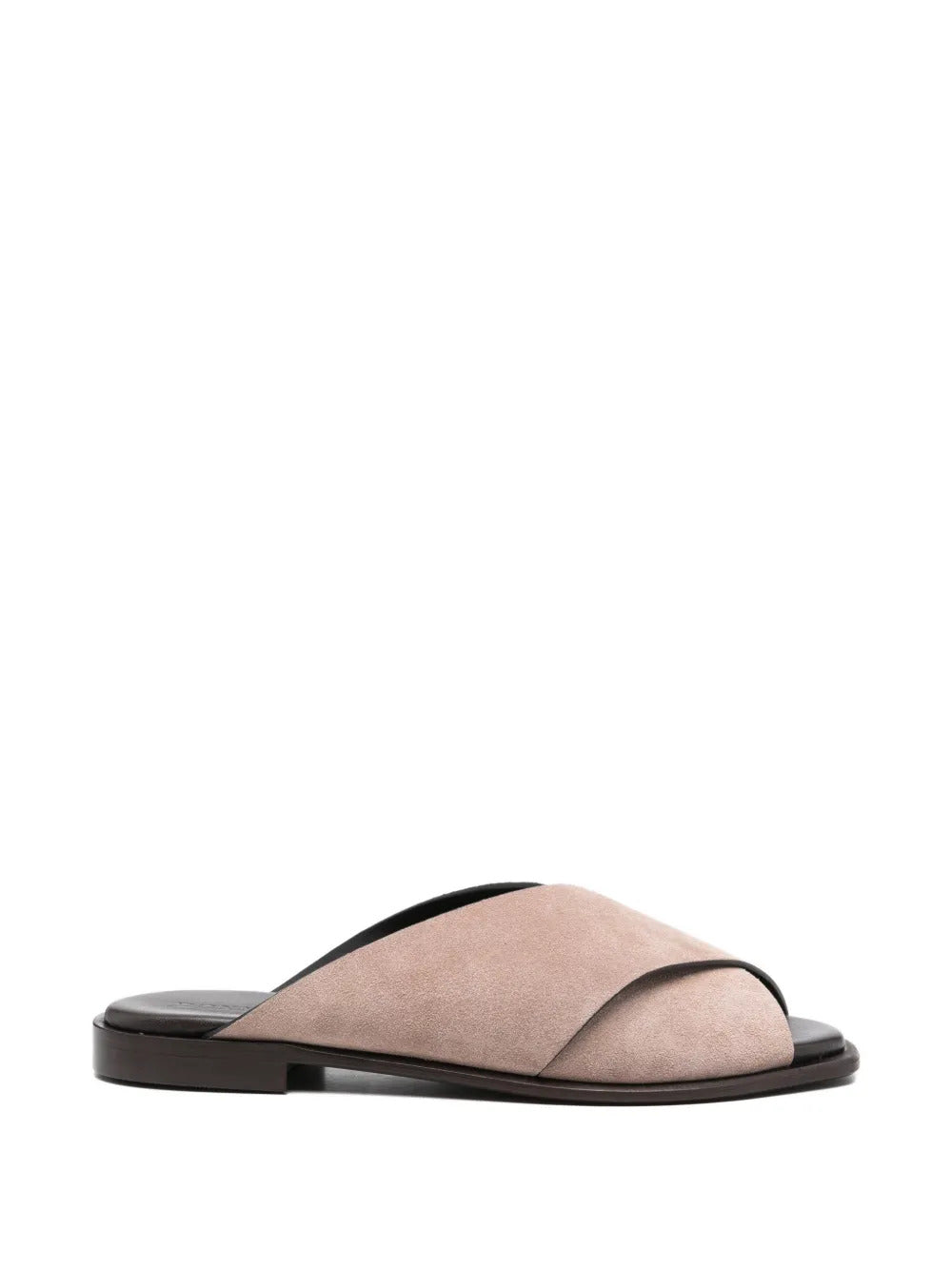 crossover leather sandals