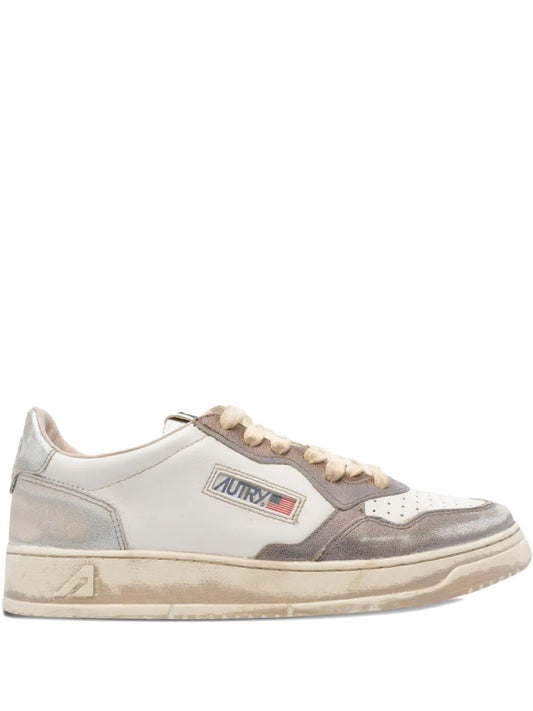 Sneakers in pelle con logo