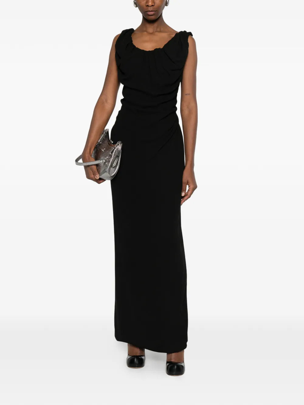 Ginnie Amber draped maxi dress