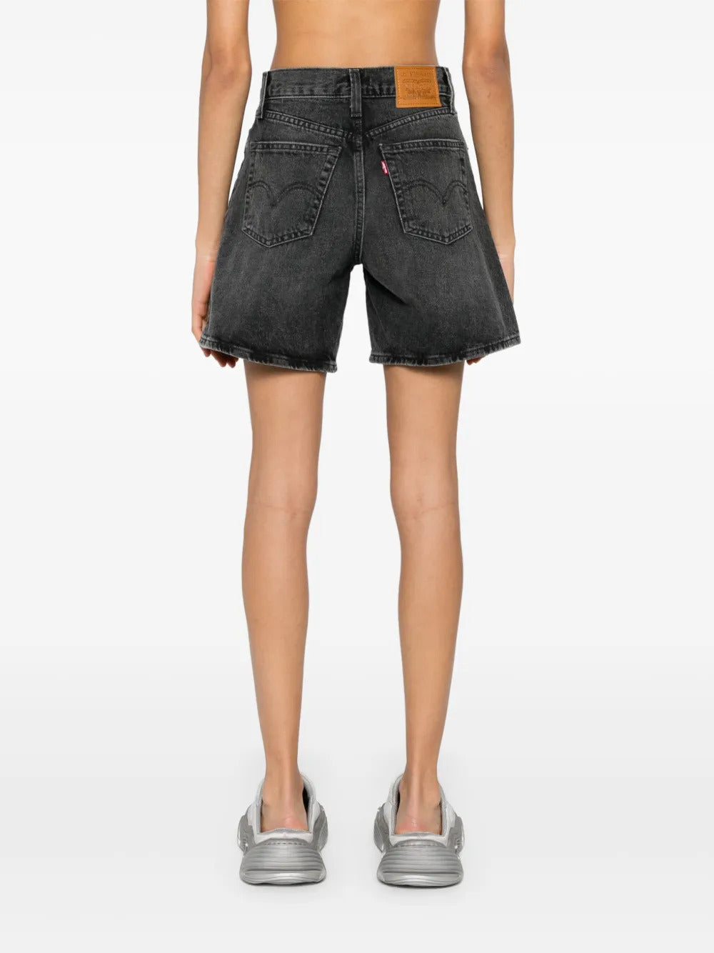 Shorts denim a vita alta