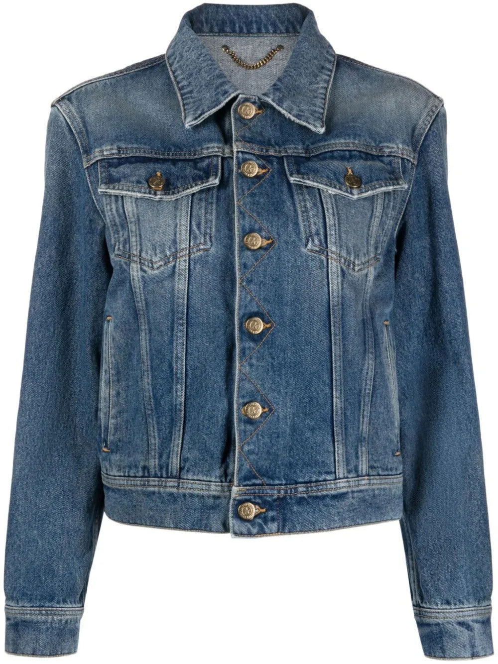 Giacca denim con applicazione