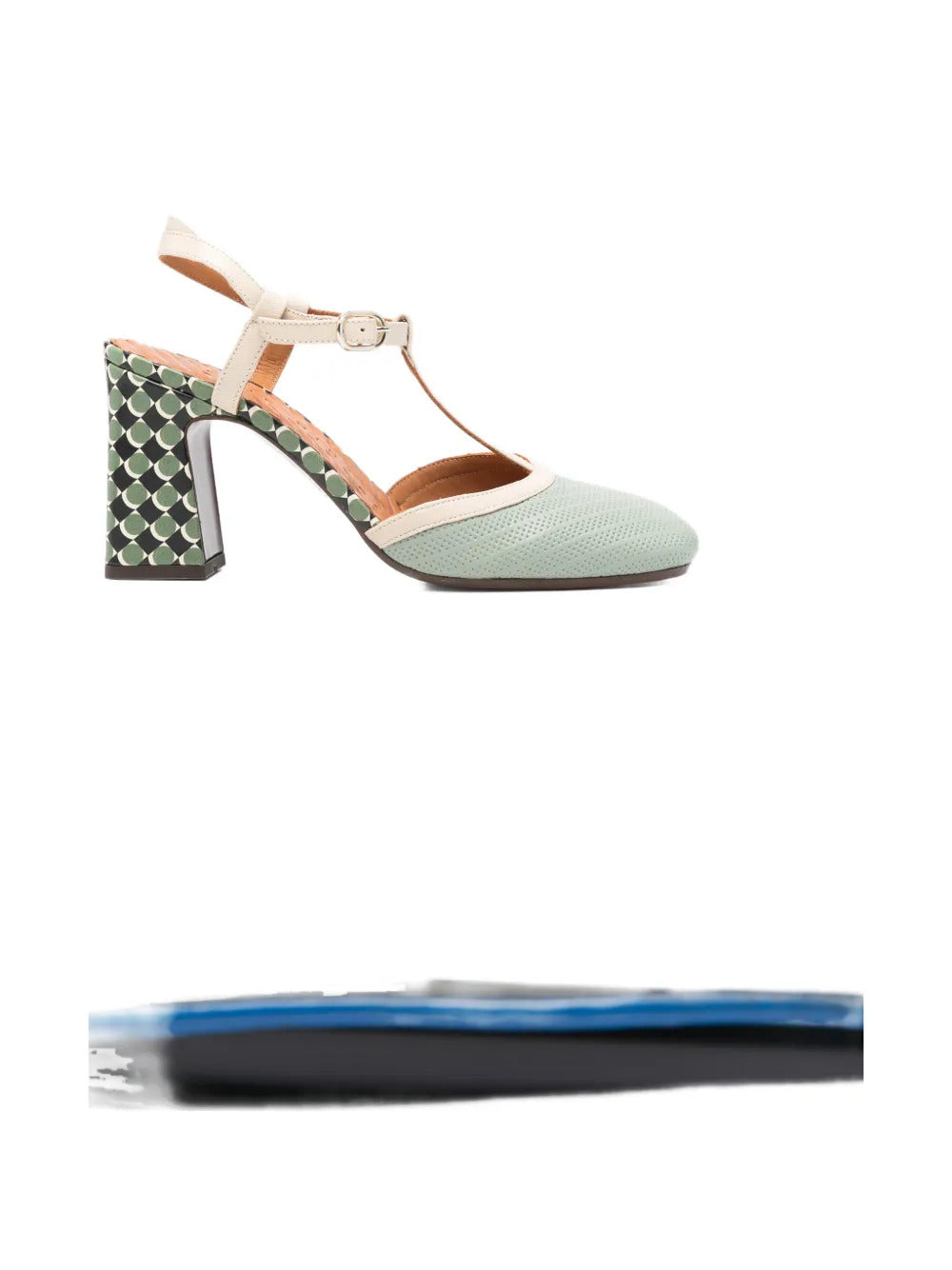 Mahedi T-strap block-heel sandals