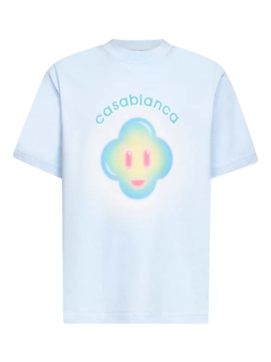 T-shirt Airbrush Smiley con logo