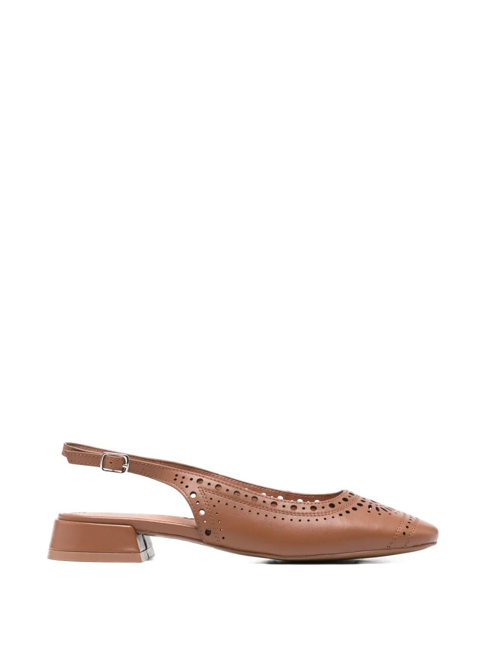 laser-cut slingback ballet flats