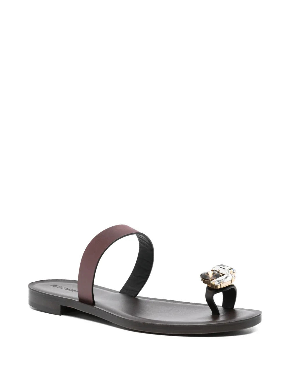 embellished leather sandals