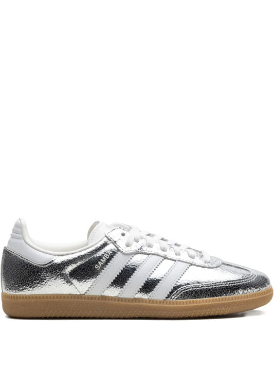 Sneakers Samba OG Silver Metallic Cracked Leather