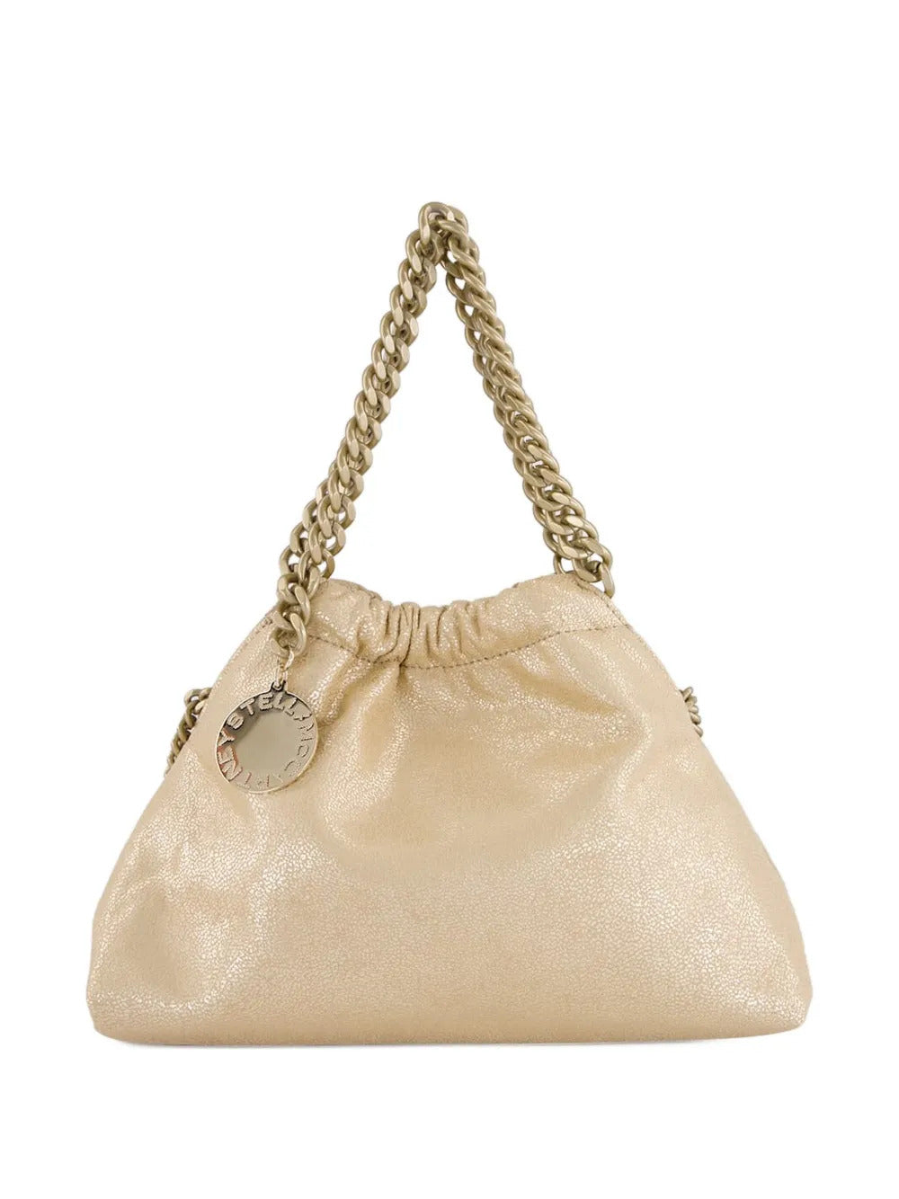 Borsa a spalla Falabella mini con coulisse e catena