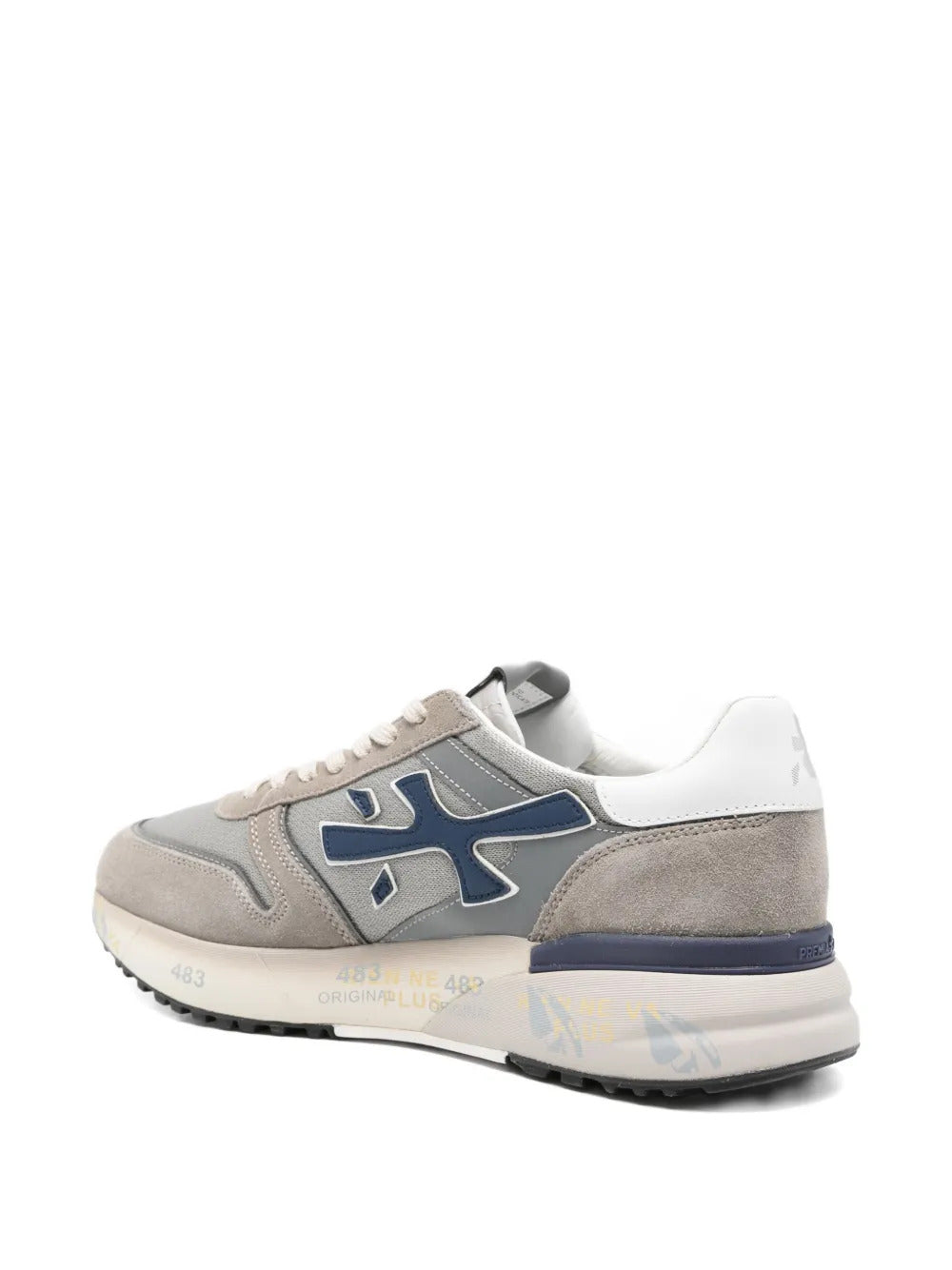 Mick 8001 suede panelled sneakers