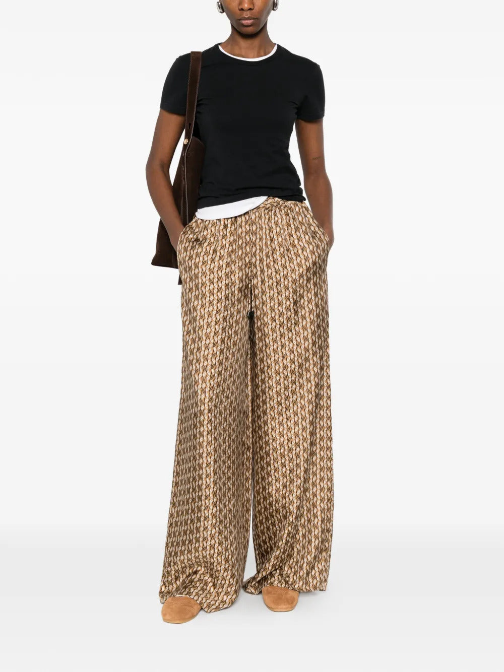 Pantaloni Mxmclarino a gamba ampia